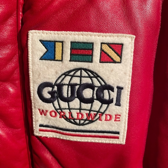 GUCCI Retro Puffer Bomber Jacket W/ Logo Patch - Picture 2 of 6